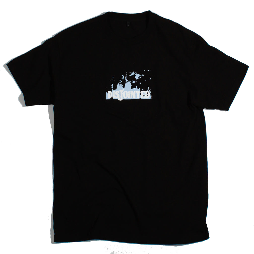 Disjointed Texture T-Shirt - Black