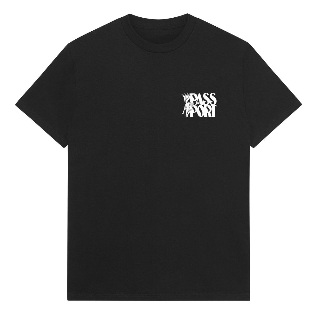 Pass-Port 'Moggy' T Shirt - Black
